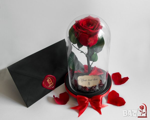 Подарък за Рожден ден на Жена / Вечна ЕСТЕСТВЕНА Роза в Стъкленица / Подарък за Мама, снимка 7 - Подаръци за рожден ден - 34268430