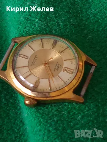 EMES MONOREX 4 jewels ANTIMAGNETIC стар ВИНТИДЖ 50-60те Год НЕМСКИ ПОЗЛАТЕН МЕХАНИЧЕН ЧАСОВНИК 26945, снимка 18 - Антикварни и старинни предмети - 36680881