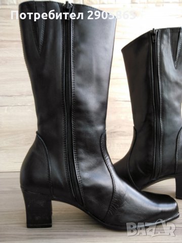 Нови кожени български полуботуши, снимка 5 - Дамски ботуши - 31615180