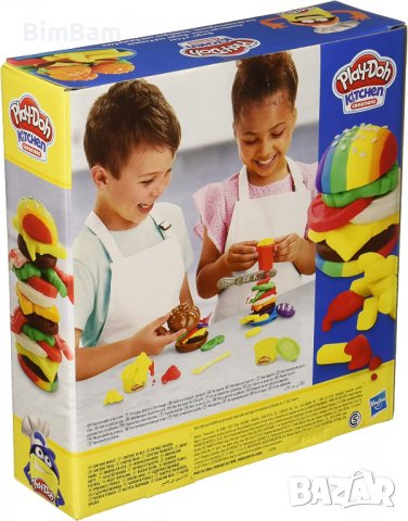 Детски комплект за моделиране на хамбургери / Kitchen Creations Play Play-Doh/ Hasbro, снимка 3 - Пластелини, моделини и пясъци - 39648383