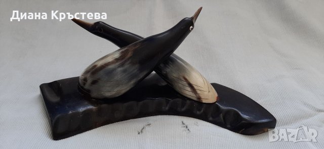 Статуетка от кост (рог), снимка 3 - Антикварни и старинни предмети - 40221358