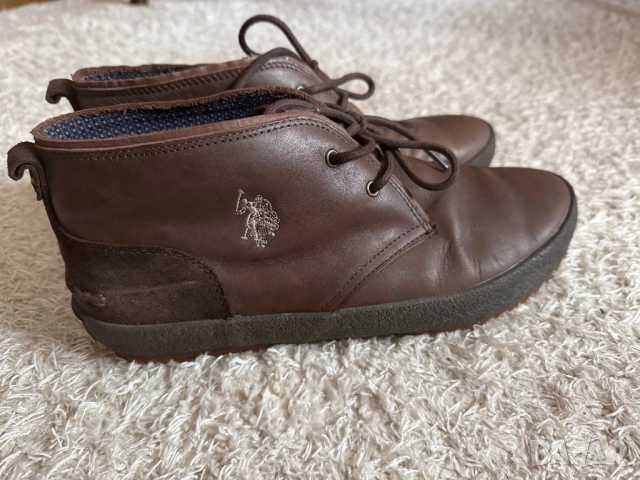 Сникърси оригинални U.S. Polo Assn от естествена кожа, снимка 2 - Спортни обувки - 51830704