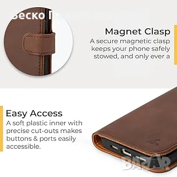  Калъф за телефон портфейл от естествена кожа-Snakehive iPhone 11 Pro Max , снимка 5 - Калъфи, кейсове - 49225032