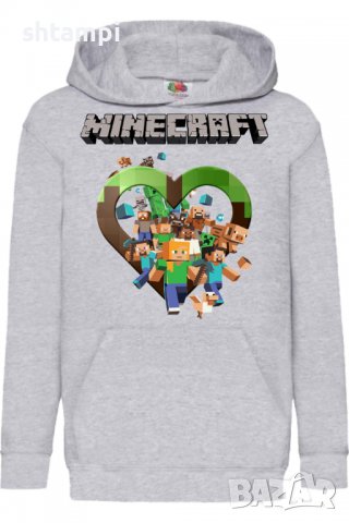 Детски Суитчър/Суитшърт Minecraft 5,Minecraft,Игра,Подарък,Изненада,Забавление,Рожден Ден, снимка 2 - Детски анцузи и суичери - 38326466