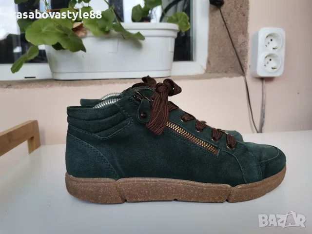 Дамски боти Ara 38  н. Естествен велур , снимка 4 - Дамски боти - 56265761