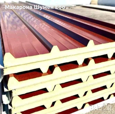 Покривен термопанел 5 ребра цвят керемида 