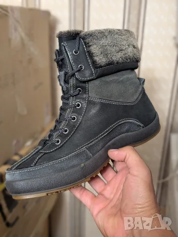 ECCO GORE-TEX: номер 40 Дамски зимни ботуши с двупосочна подплата от кожа