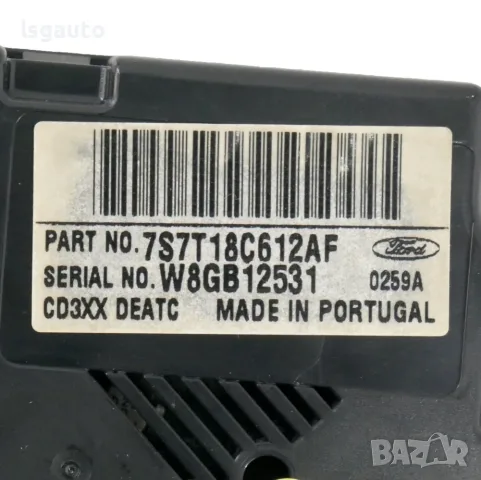 Панел климатроник Ford S-MAX 2006-2014 ID: 163682 OEM 7S7T-18C612-AF, снимка 3 - Части - 55737956