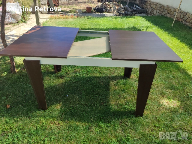 Разтегателна трапезна маса, снимка 3 - Маси - 53889142