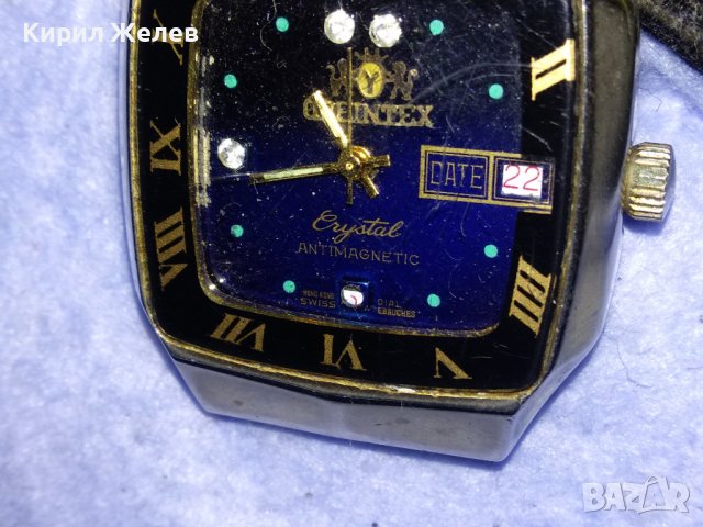 OREINTEX Crystal ANTIMAGNETIC HONG KONG SWISS КОЛЕКЦИОНЕРСКИ Мех ЧАСОВНИК РАБОТЕЩ 35326, снимка 2 - Антикварни и старинни предмети - 39893414