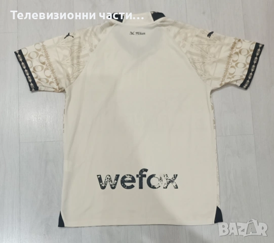 Футболна тениска AC Milan 2023/2024 трети екип Puma Pleasures 757035-01 размер L, снимка 4 - Спортни дрехи, екипи - 53328960