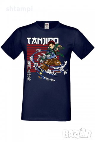 Мъжка тениска Demon Slayer Tanjiro Kamado,Анимация,игра,Празник,Повод., снимка 7 - Тениски - 37939206