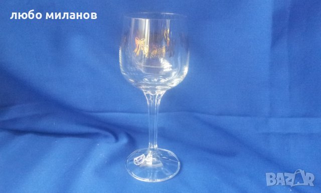 Кристални чаши за вино, столче, златна окраса 6 бр, снимка 8 - Чаши - 38577532