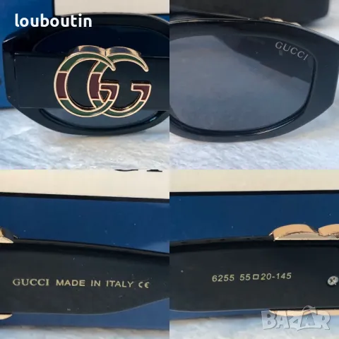 GUCCI с лого 1:1 дамски слънчеви очила елипса 2 цвята овални кръглин, снимка 5 - Слънчеви и диоптрични очила - 47695562