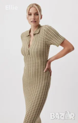 Нова рокля с етикет "LeGer" в маслинено зелено, снимка 4 - Рокли - 47616152