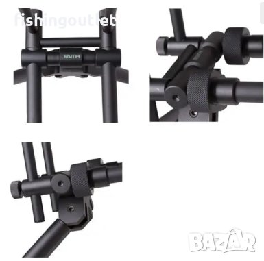 Изцяло метална шаранска стойка за три въдици Osako Faith, снимка 4 - Такъми - 42270450