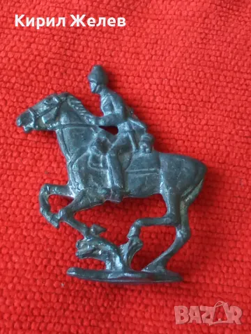 Стара ОЛОВНА ФИГУРА КОННИК ДЕТСКА ИГРАЧКА ОЛОВЕН ВОЙНИК КАВАЛЕРИСТ За КОЛЕКЦИЯ ПОДАРЪК ВОЙНИЧЕ 40820, снимка 13 - Колекции - 46961127