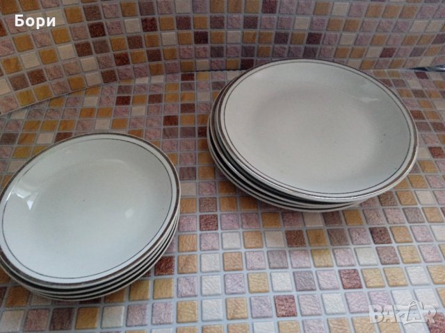 Български порцелан сребърен кант