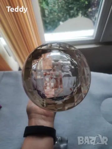 Стилна стъклена гарафа за уиски, ракия, Германия, снимка 7 - Сервизи - 47559927