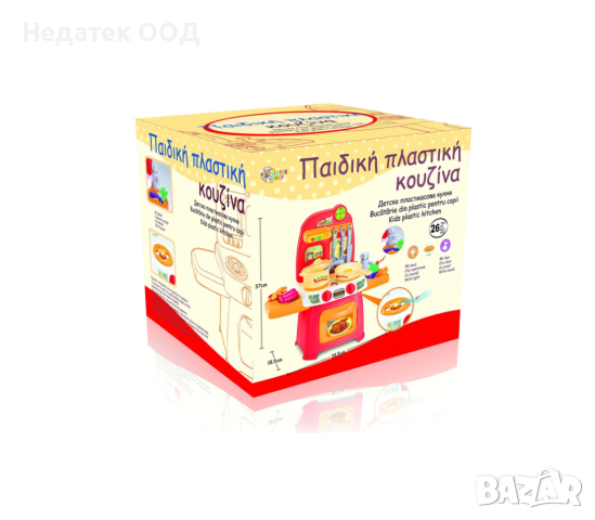  Детска кухня, със светлинни и звукови аксесоари, 26 бр., снимка 2 - Музикални играчки - 44549589