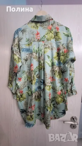 Сатенена риза рокля Zara XS, снимка 5 - Ризи - 47398184