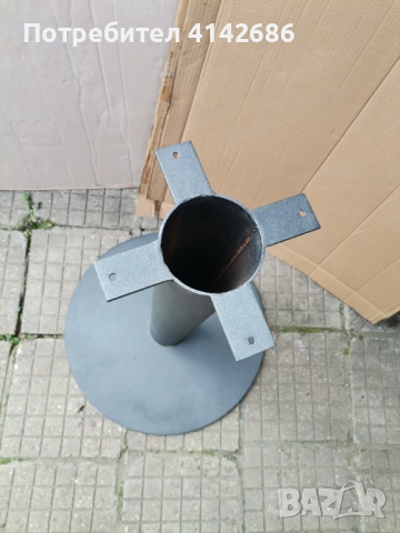 Метална основа за маса цвят антрацит, снимка 2 - Маси - 53931095