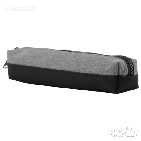 Несесер за училище, Сив - Черен, 23x4x4см.