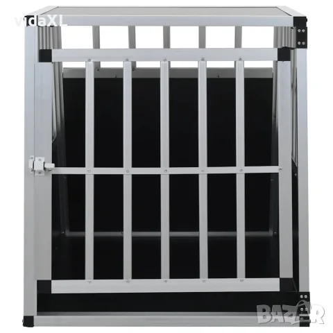 vidaXL Кучешка клетка с една врата, 65x91x69,5 см, снимка 2 - За кучета - 56146196