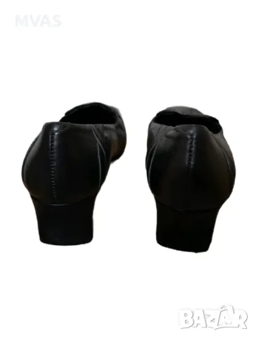 Черни ежедневни дамски обувки на малка платформа с тъмно сиво 39 размер , снимка 3 - Дамски ежедневни обувки - 49742095