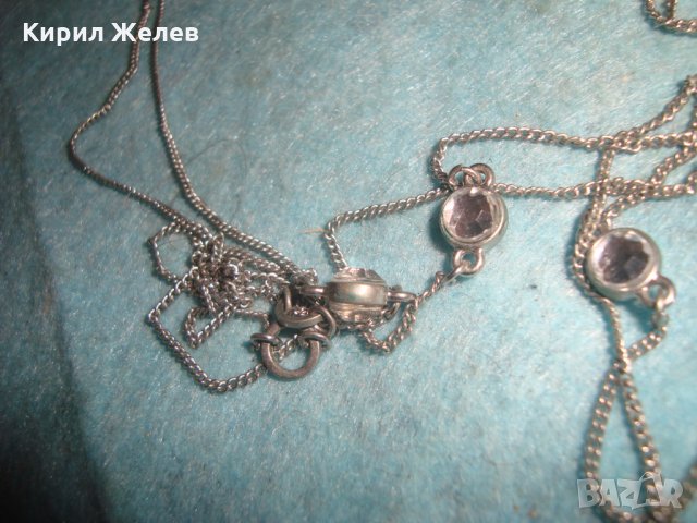 МОДНО НЕЖНО КОЛИЕ БЛАГОРОДНА СТОМАНА и КРИСТАЛИ СВАРОВСКИ 24014, снимка 7 - Колиета, медальони, синджири - 35000364