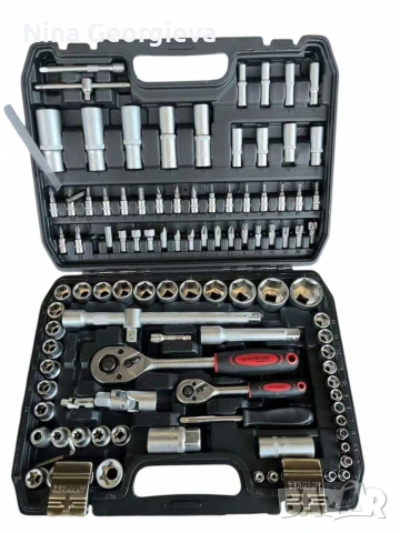 Професионален комплект гедоре 108 Части KRAFTROYAL 2060N, снимка 5 - Куфари с инструменти - 53276336