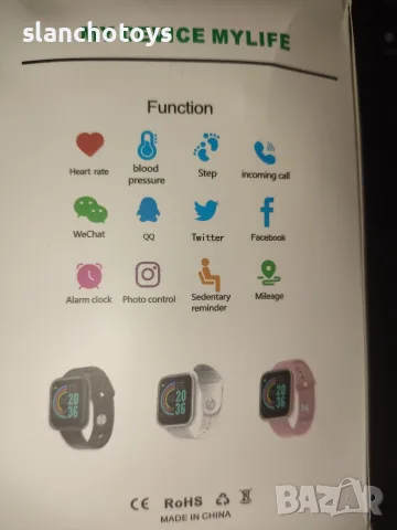 Фитнес гривна, смарт часовник, съвместим с Android и iOS, HD Bluetooth разговор, мулти спорт, време,, снимка 4 - Гривна - 54425364