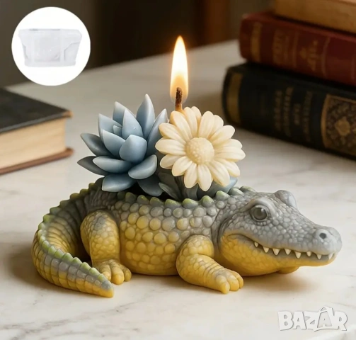 Молд кашпа крокодил 