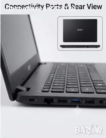Лаптоп Acer Aspire 3 (A314-21) | 14" | AMD Dual-Core | 4GB DDR4 | 128GB SSD | Бърз и надежден, снимка 3 - Лаптопи за работа - 56047946