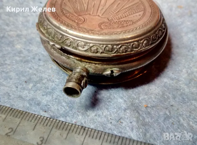 СРЕБЪРНА КАСА от Стар ДЖОБЕН ЧАСОВНИК ВИСОКА ПРОБА СРЕБРО с МАРКИРОВКИ РЪЧНО ОРНАМЕНТИРАНА 48694, снимка 8 - Антикварни и старинни предмети - 48033742