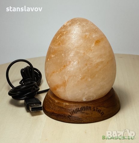Солна лампа от Хималайска розова сол с USB, снимка 8 - Други стоки за дома - 39187172