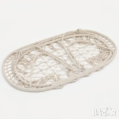 Двойна бежова градинска люлка за двама с възглавници, снимка 12 - Други стоки за дома - 49277217