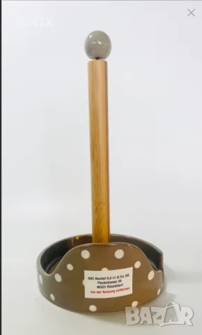 Керамична поставка за кухненска хартия"Polka dot", снимка 2 - Аксесоари за кухня - 49490464