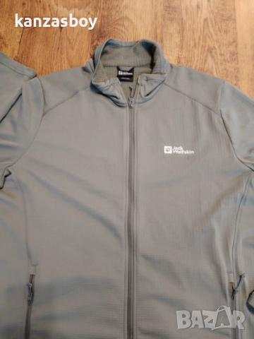 Jack Wolfskin Men's Fleece Jacket - ГОЛЯМО мъжко горнище 3ХЛ, снимка 3 - Спортни дрехи, екипи - 52296071
