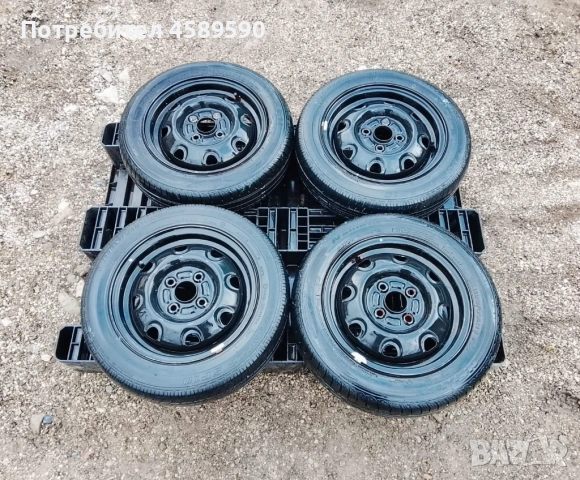4бр.Оригинални железни джанти 13цола 4x100+ГУМИ за Kia Picanto,Hyundai i10,Suzuki Alto,Wagon