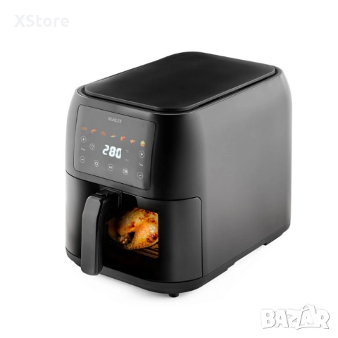 Фритюрник с горещ въздух Muhler MFX-815, 1700W, 8L с подарък книга с 69 рецепти!, снимка 2 - Фритюрници - 52437323