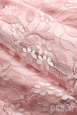 Официална дамска рокля с дантела, размер L, снимка 6 - Рокли - 44505818