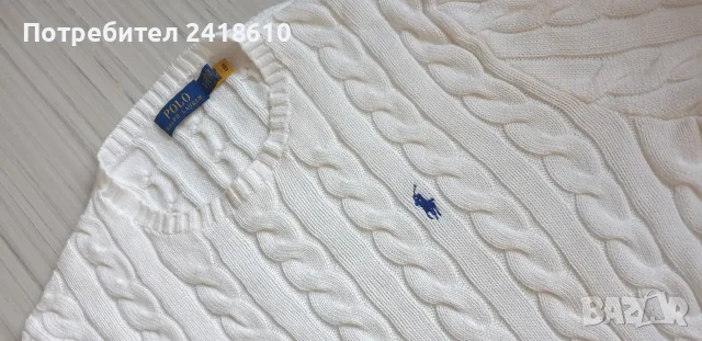 POLO Ralph Lauren Cable Cotton / Knit Mens Size L НОВО ! ОРИГИНАЛ! Мъжки Пуловер!