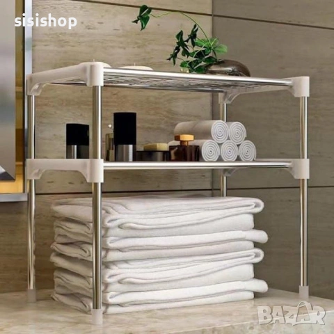 Метален кухненски стелаж за микровълнова 4962, снимка 7 - Други - 54071110