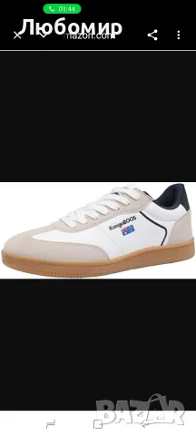 Мъжки маратонки KangaROOS K-NES Larry, бели/черни, размер 46 EU