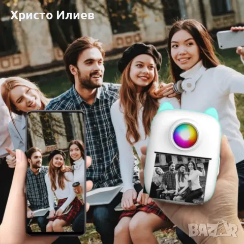 Мини термо принтер Принтерче за деца свързване с телефон, снимка 3 - Други - 49123472