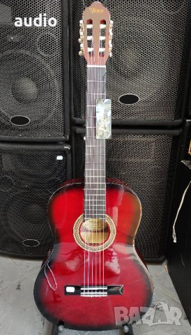 Класическа китара 4/4 червен цвят, снимка 2 - Китари - 27679165