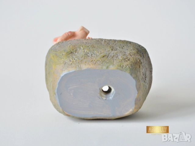 Мини Кашпа с Форма на Прасе в Корито / Закачлив Подарък за Рожден Ден / Мини Саксия за Сукуленти, снимка 8 - Саксии и кашпи - 52395247