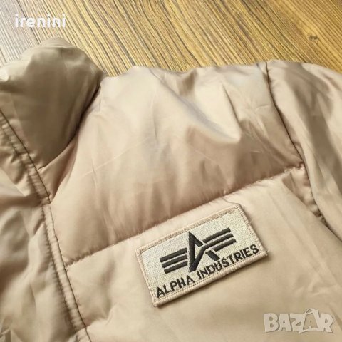 Страхотно мъжко пухено яке ALPHA INDUSTRIES размер L , пух и пера , снимка 4 - Якета - 38517673