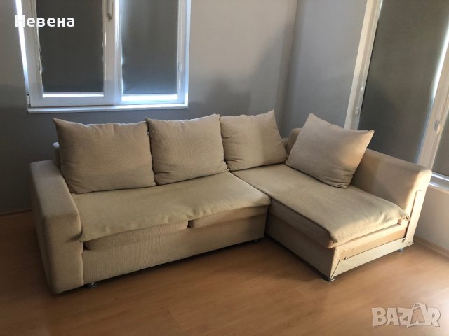 Два двойни дивана с голяма табуретка, снимка 3 - Дивани и мека мебел - 42133473